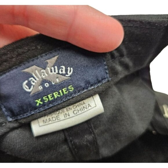 Callaway Golf X-Series Toyota Certified Baseball Cap Black & White Adjustable OS - Picture 4 of 11